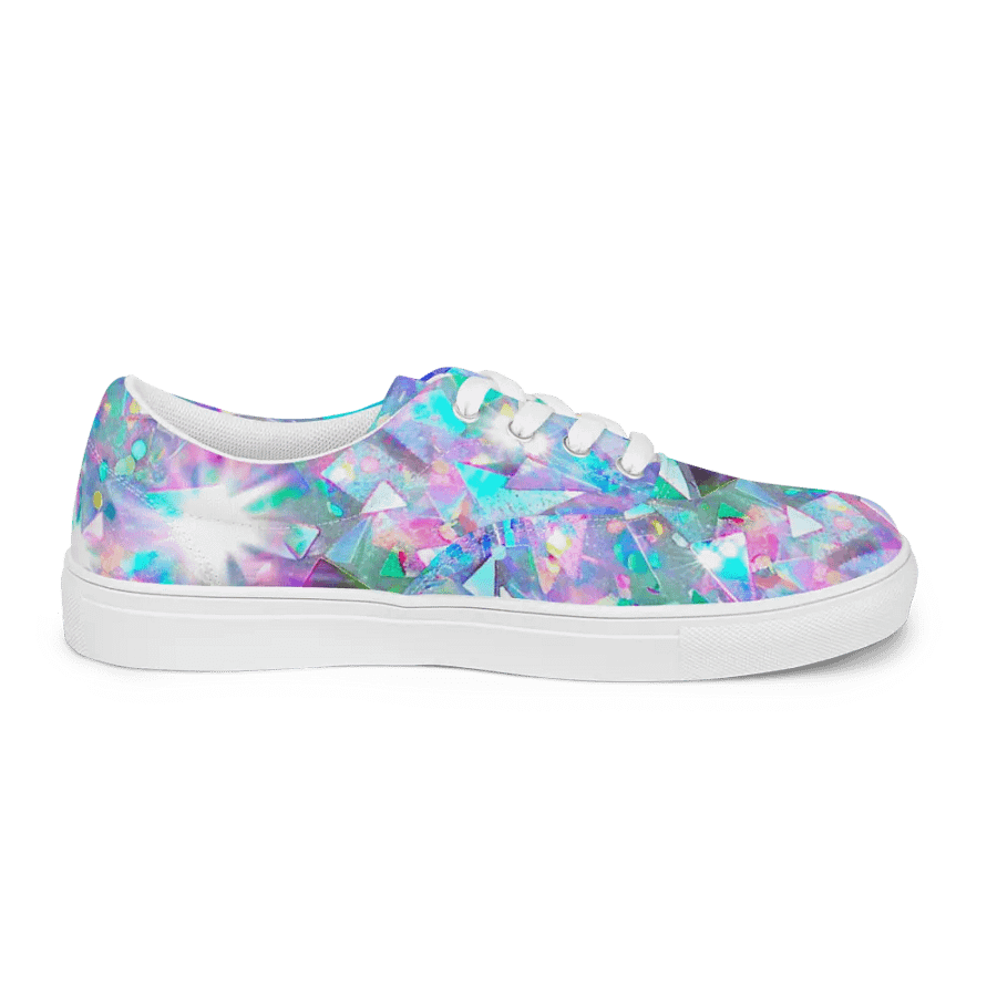 Crystal explosion effect womens canvas shoes product image (10)