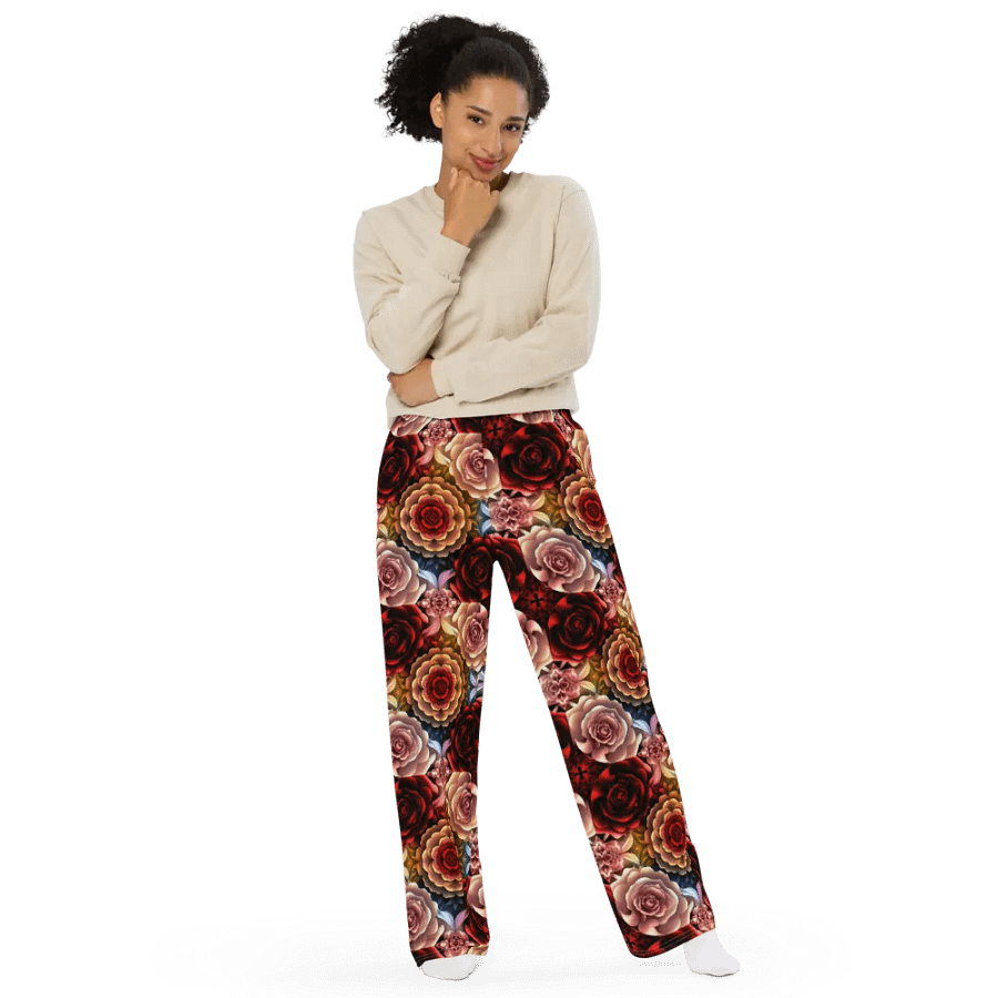 Rose Garden Dream Wide-Leg Pants product image (2)
