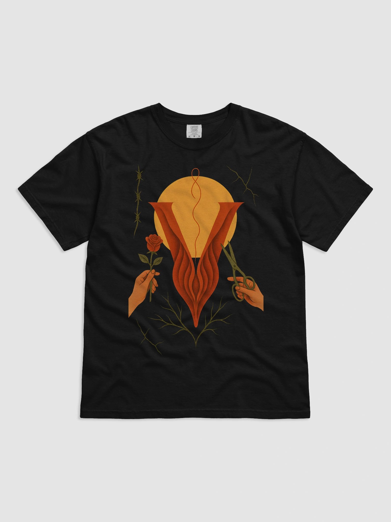 Ex corpus V garment-dyed heavyweight t-shirt by dark alphabet product image (1)