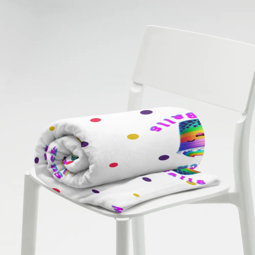 Rainbow Boba Delight Throw Blanket product image (7)