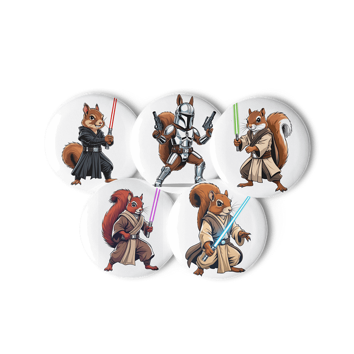 Squirrel Wars Button Set product image (3)