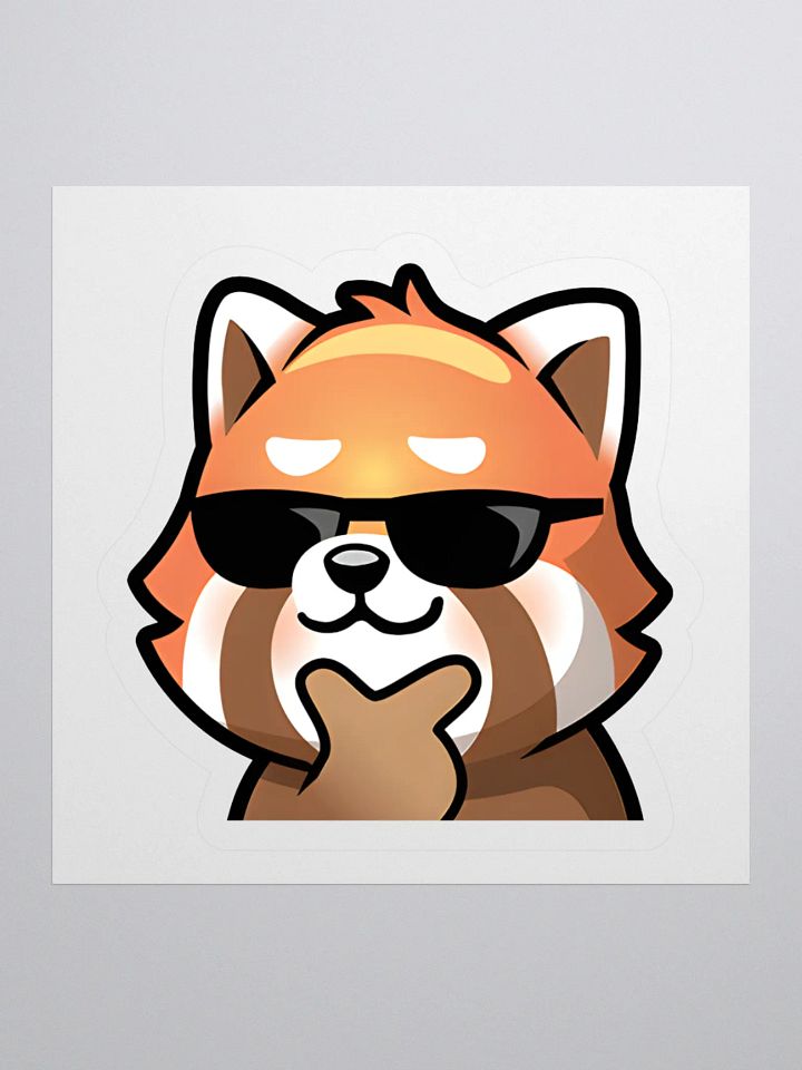 Pondering Panda Vinyl Stickers product image (2)
