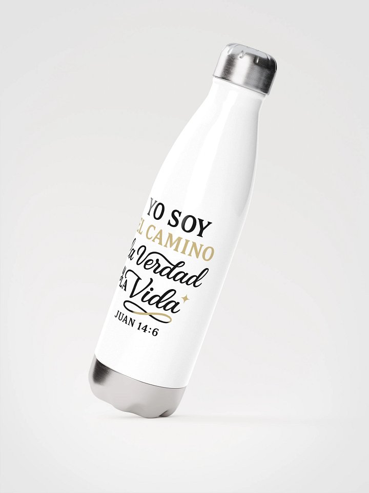Stainless Steel Water Bottle – “Yo Soy el Camino, la Verdad y la Vida” – Spanish Bible Verse product image (2)