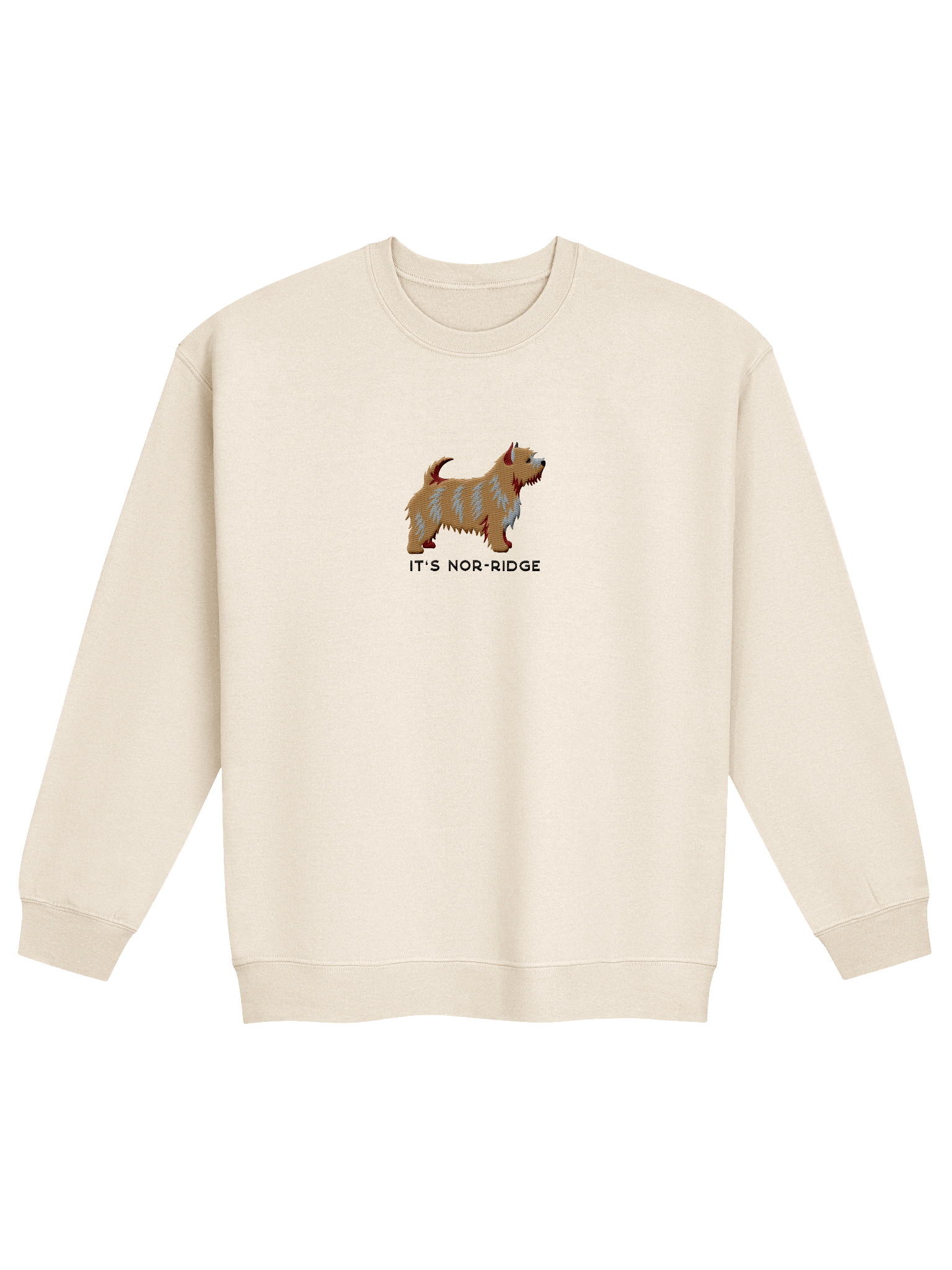 It's Nor-Ridge Sweatshirt (Embroidered) of a Norwich Terrier(Tan) product image (21)