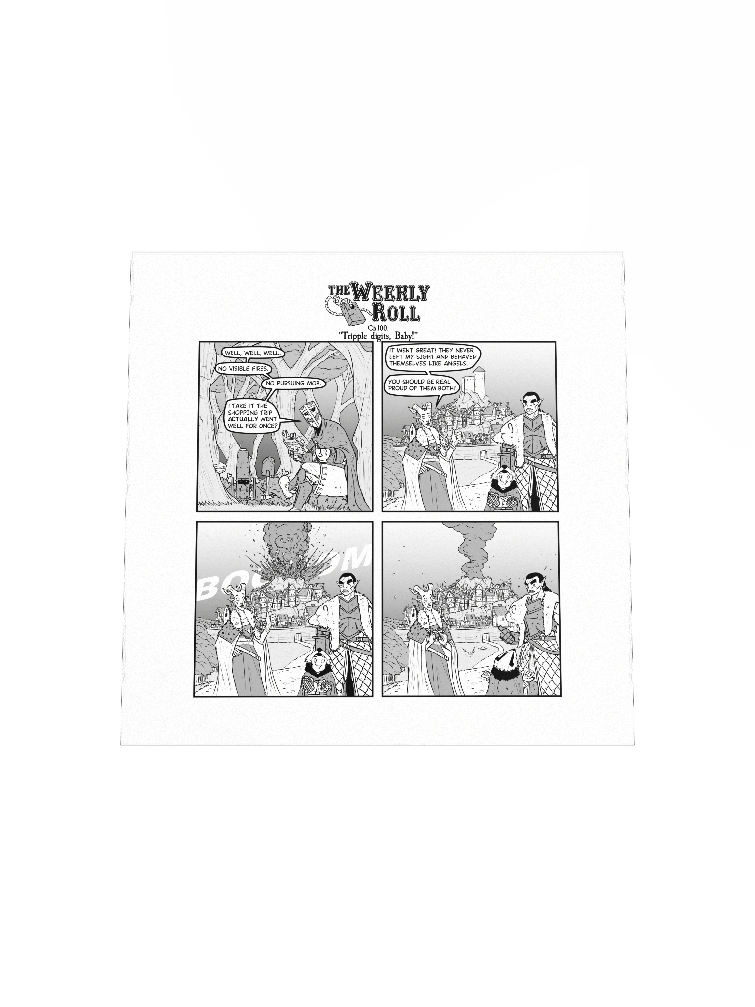 The Weekly Roll Ch. 100. Print Square product image (10)