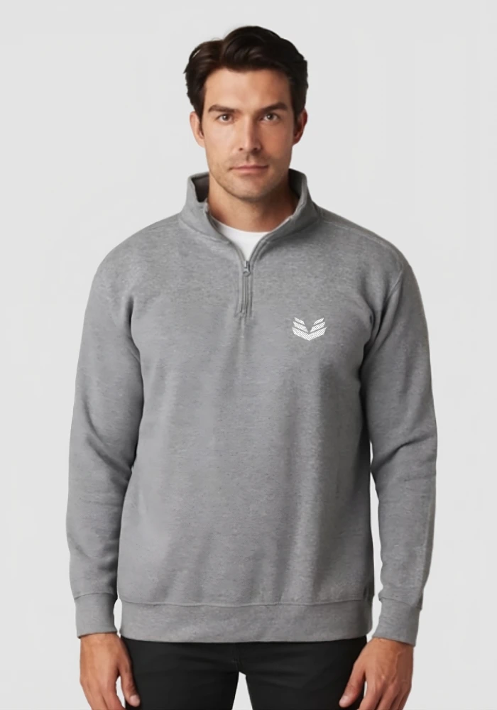 1/4 Zip Fleece Pullover - Carbon Gray product image (1)