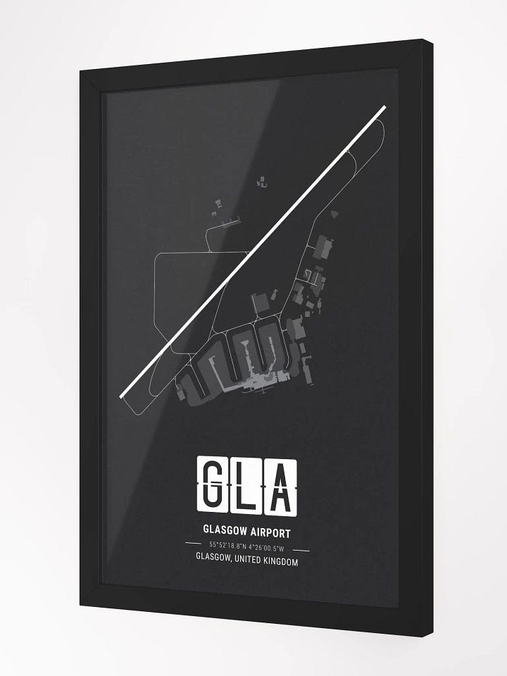 Framed Airport GLA Premium Map On Matt Paper product image (2)