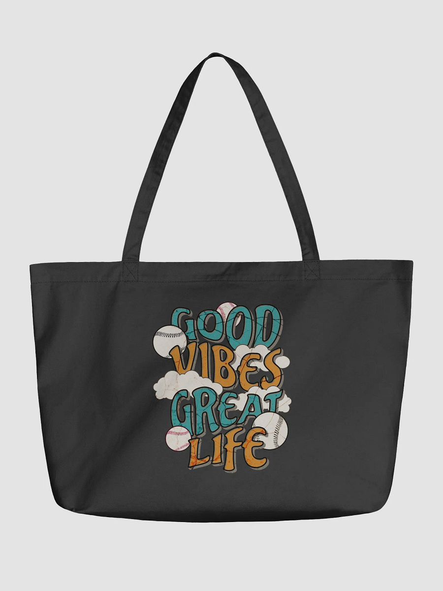 Good Vibes Great Life Baseball Tote Bag product image (2)