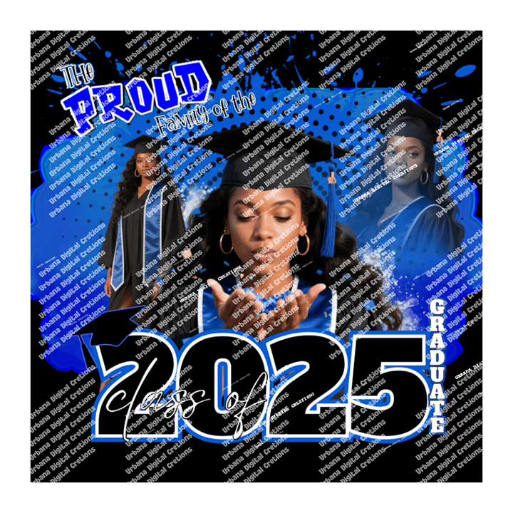 Editable Graduation Canva Template 2025 – Class of 2025 Photo Collage for T-Shirt, Yard Flag, Banner & Party Decor – Custom Graduation Design product image (1)