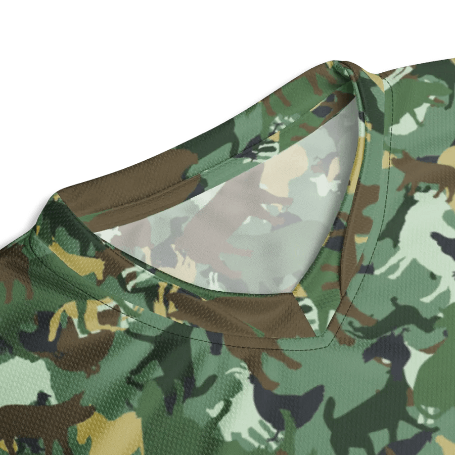 FARMOUFLAGE WOODLANDS CAMO RECYCLED UNISEX SPORTS JERSEY product image (5)