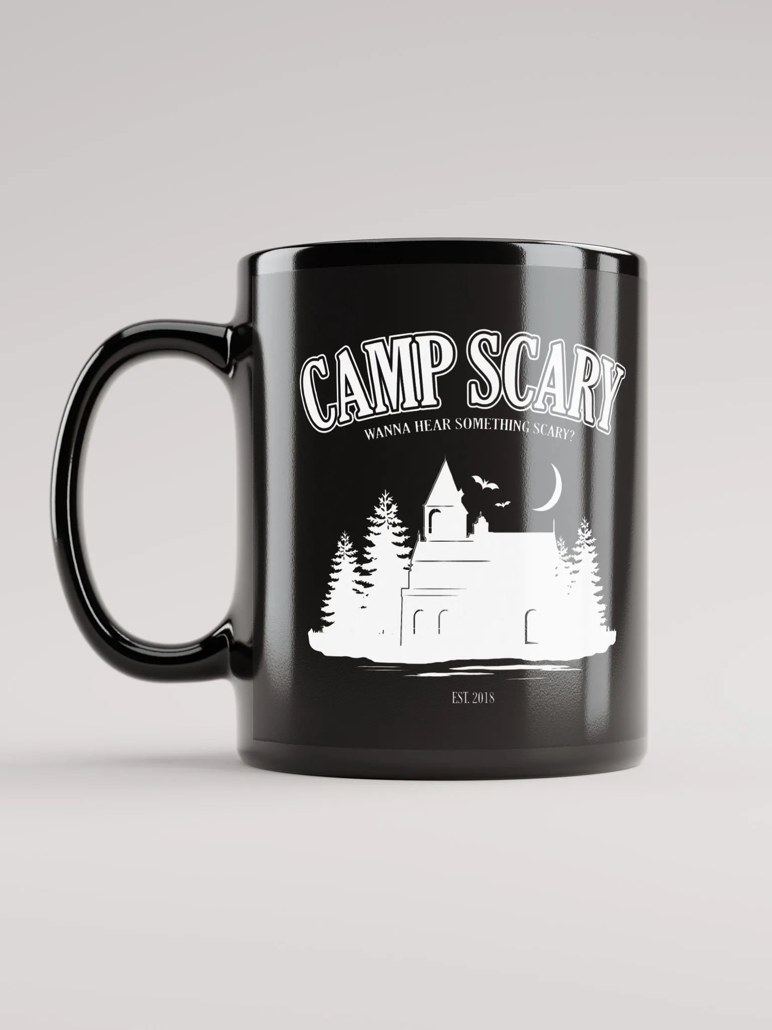 Camp Scary Black Glossy Mug product image (1)