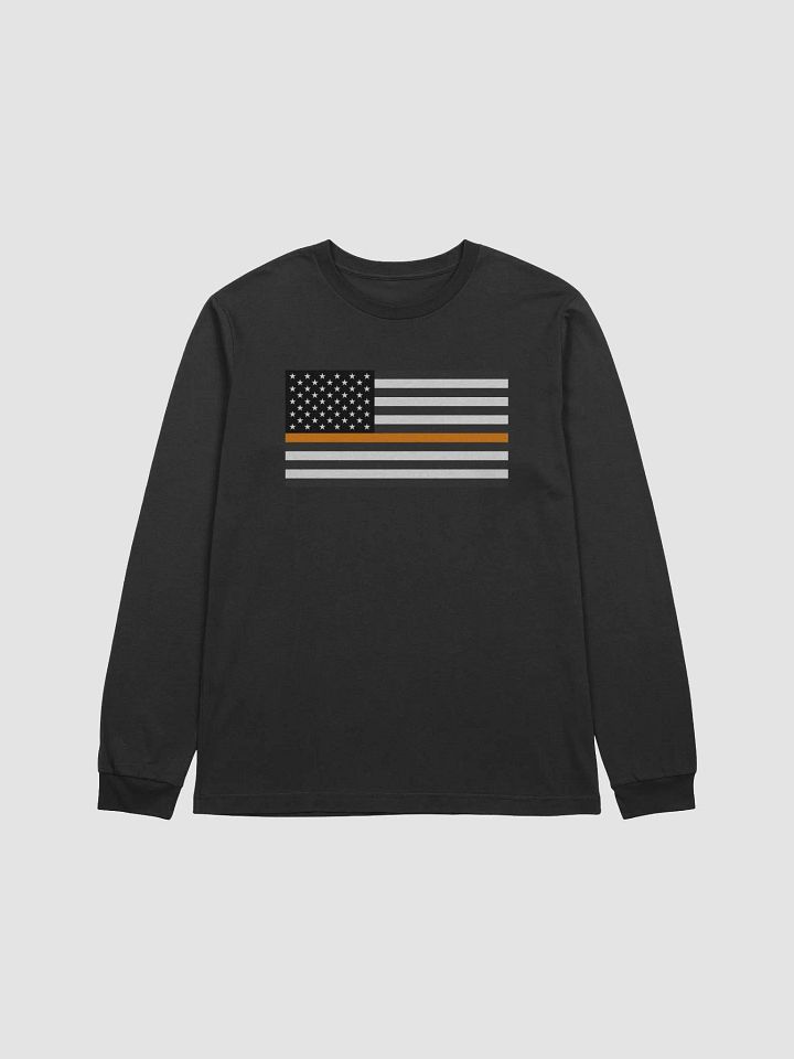 Orange Stripe American Flag Long Sleeve Tee product image (1)