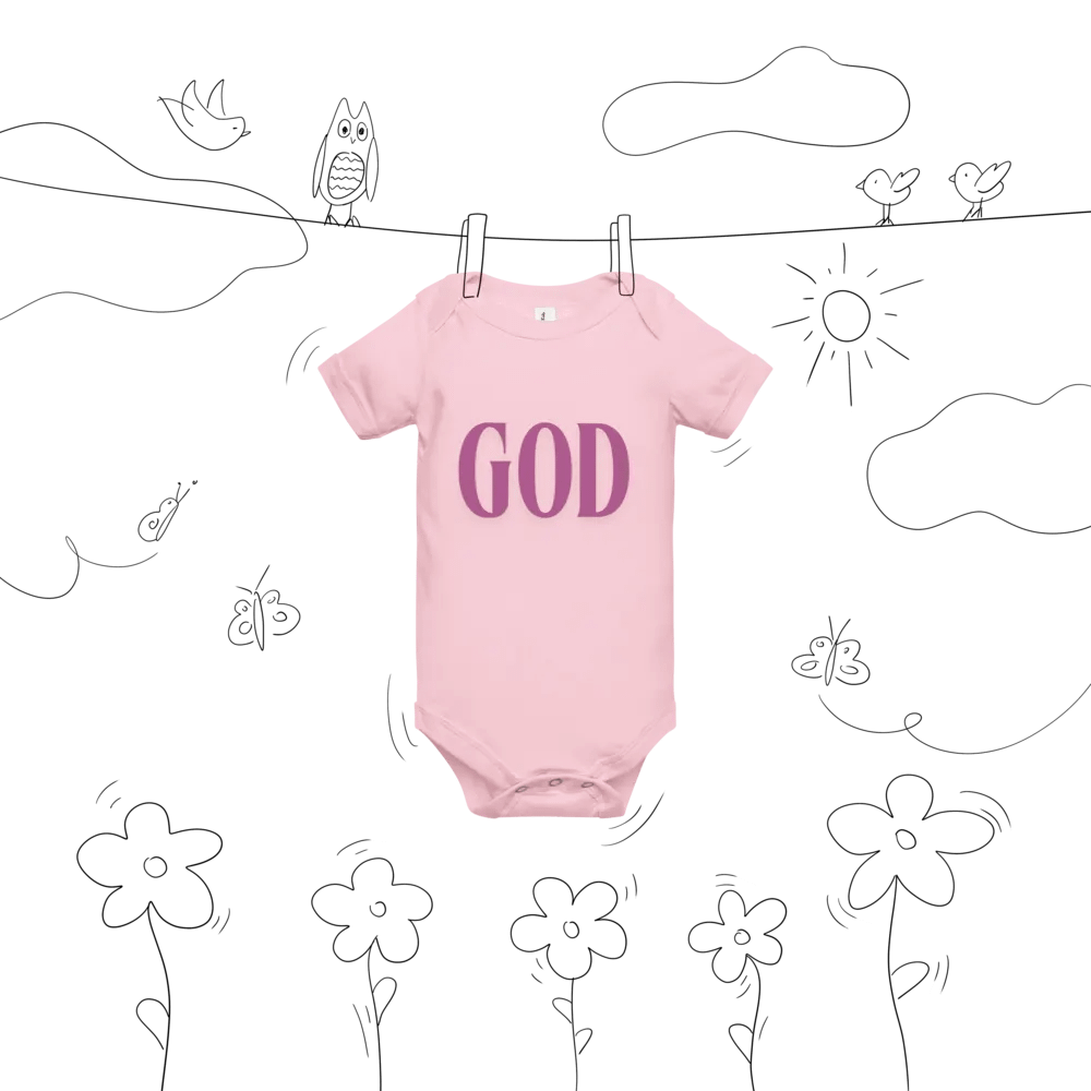 God Has My Back Baby Onesie in Pink 🌸 product image (7)