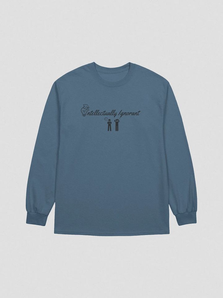 Intellectually Ignorant Long Sleeve T shirt (Black logo) product image (9)
