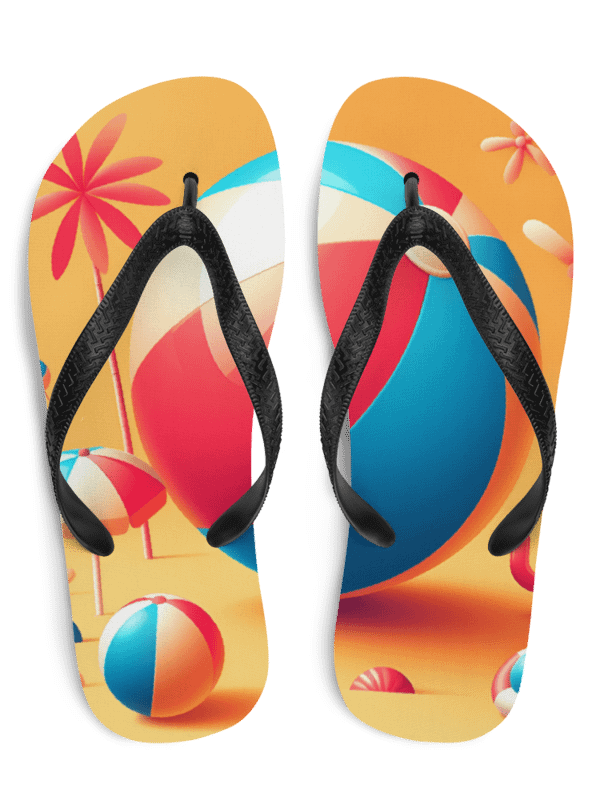 Beach Ball Scene Flip Flops product image (1)
