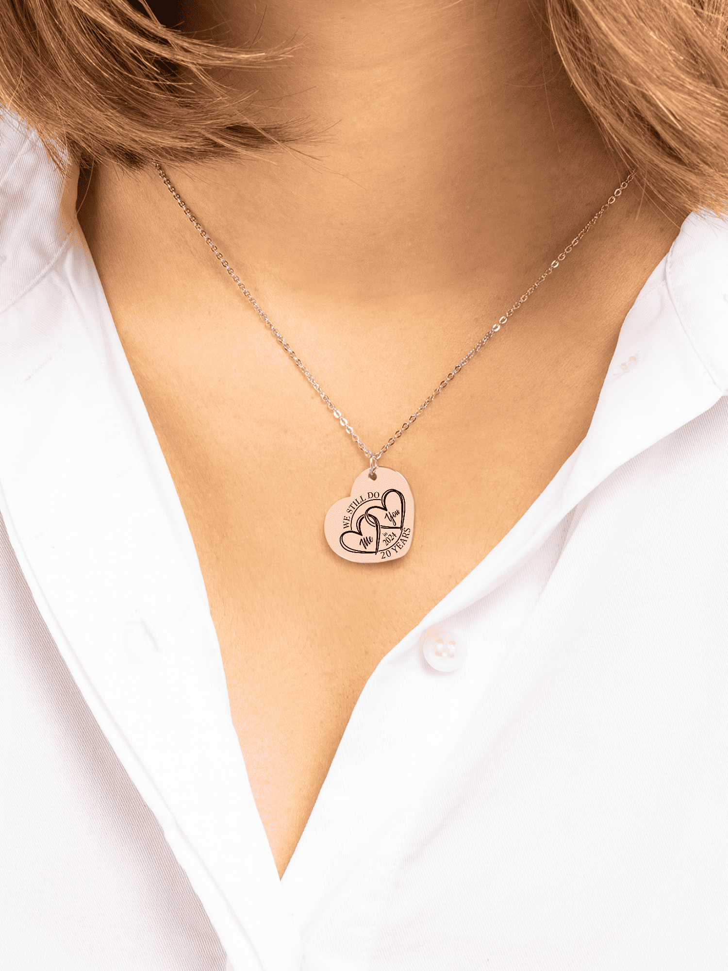 We Still 'I DO' 20 Years Later Anniversary Necklace product image (5)