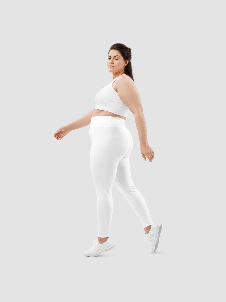 Bear Clan Plus Size Leggings - White product image (2)
