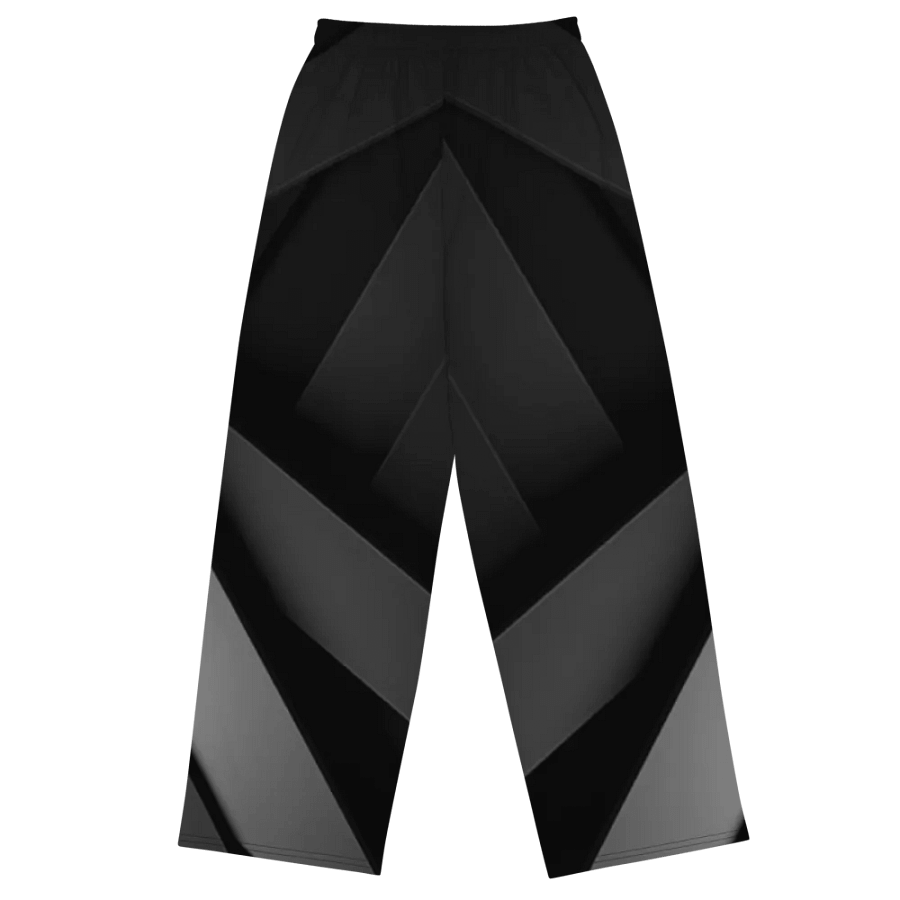 All-Over Print Unisex Wide-Leg Pants: Luigi & Ariel Logo product image (4)