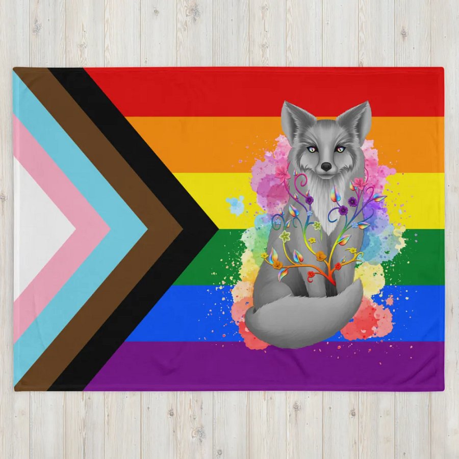 Progress Pride Fox Blanket (2023) product image (4)