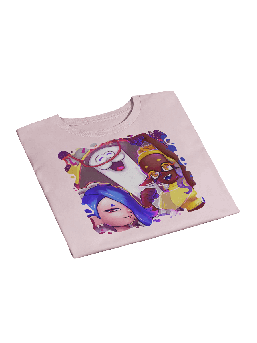 Repping the Splatlands - Colorful Game Fanart- Cropped Tee - Art by CosmicChroma product image (7)