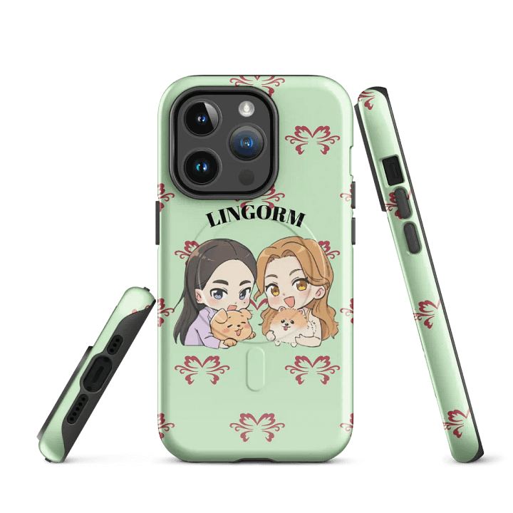 LingOrm Collection Apple Phone Case (Green Color with Butterflies Design) product image (2)