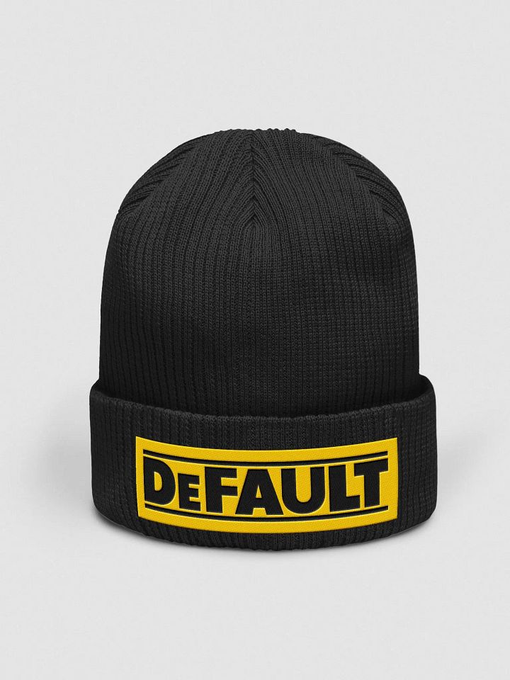DeWalt DeFault Beechfield Organic Ribbed Beanie product image (1)