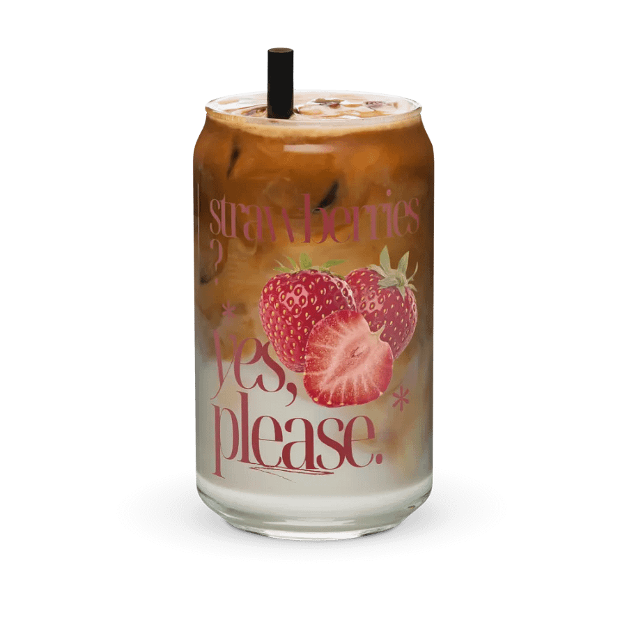 Retro 'Strawberries, Yes Please' Glassware Set product image (6)