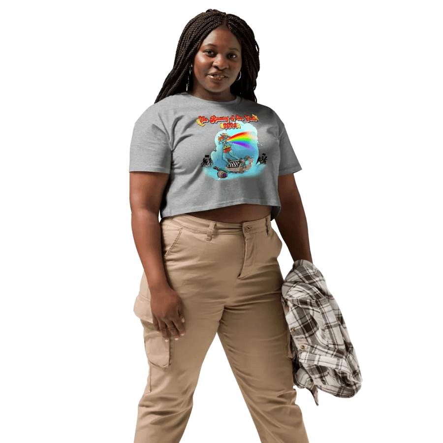 Running of the Trolls Crop Tshirt by Mischi product image (1)