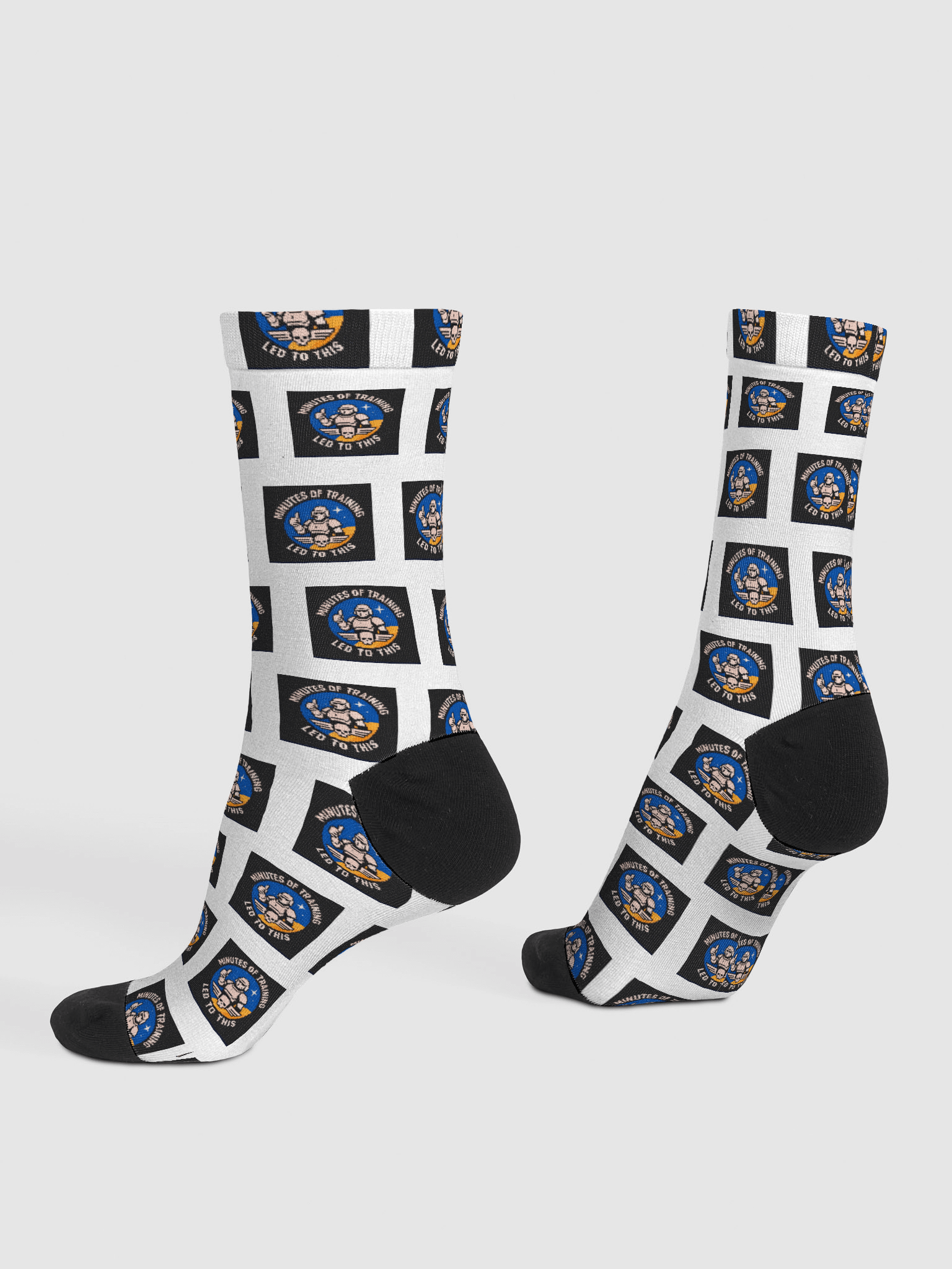 minutes of training led to this! EcoChic Crew: Sustainable Art Socks product image (4)
