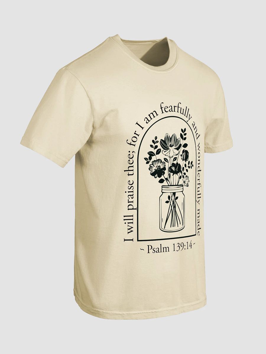 Psalm 139:14 Floral Christian T-Shirt product image (3)