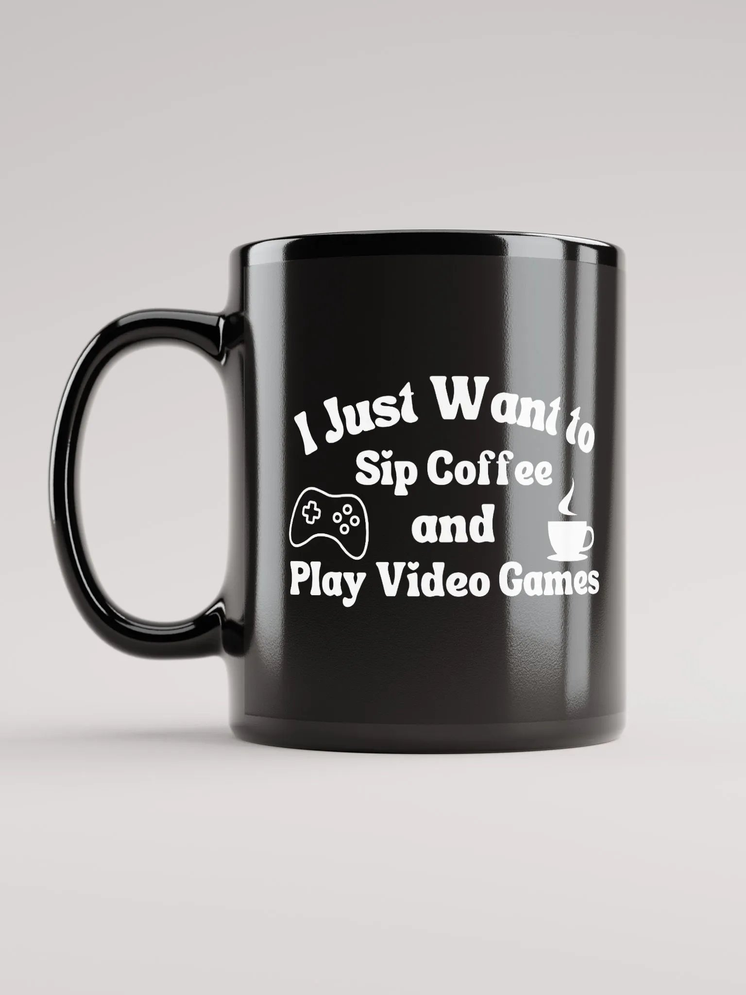 Coffee and Video Games Coffee Mug (Black) product image (11)