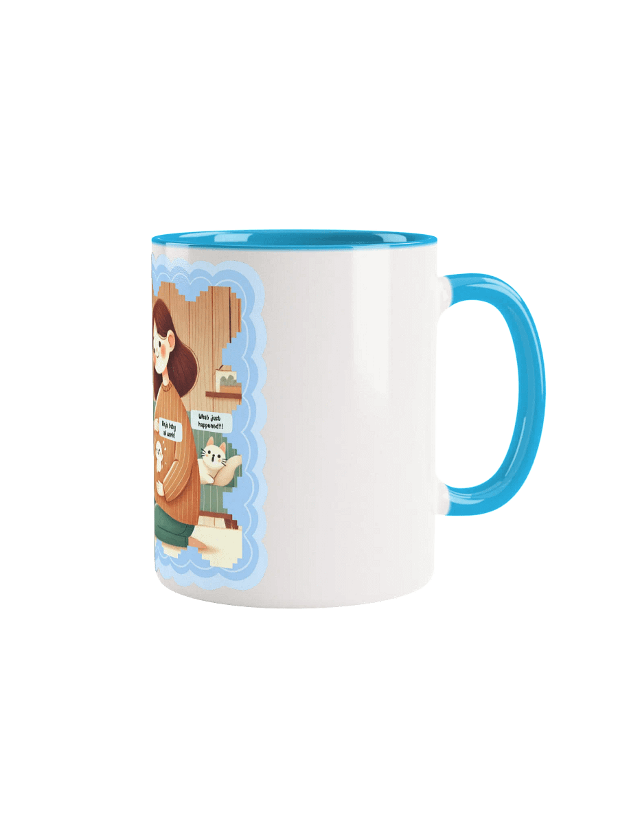 Ninja Baby at Work! Pregnancy Blue Mug product image (2)