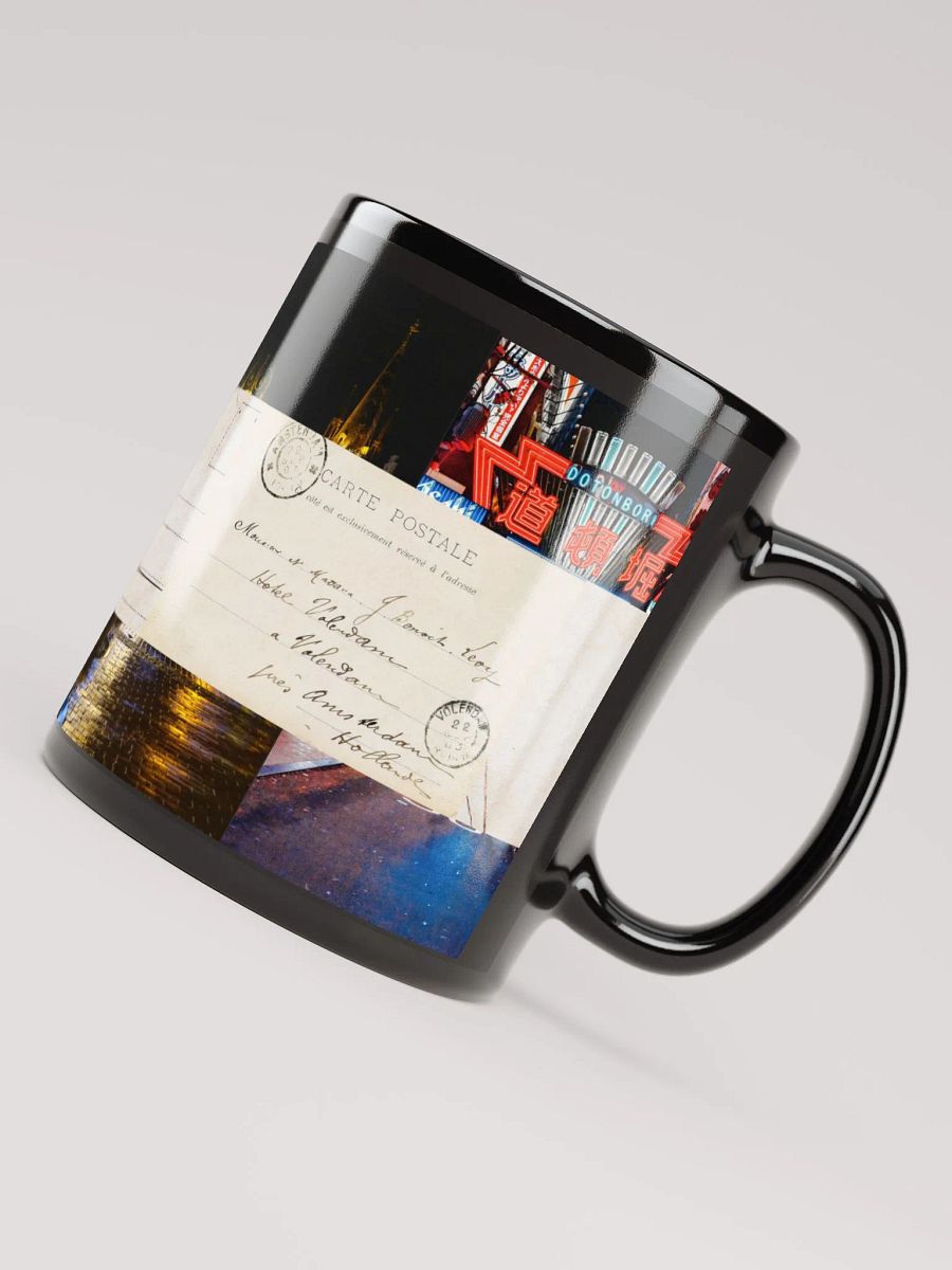 ✈️ "Travel Blues" Mug – Vintage Postcard Meets Neon City Lights 🌃 product image (6)