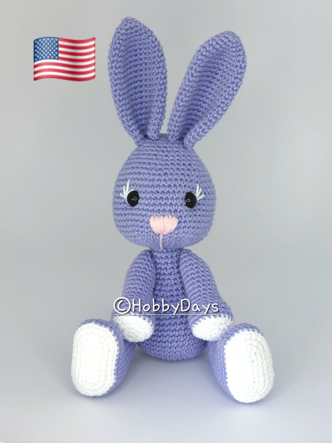USA PATTERN - Amigurumi Crochet Rabbit product image (1)
