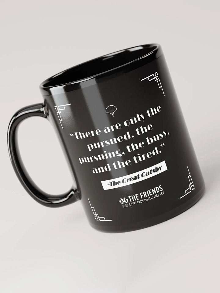 Great Gatsby "pursued and tired" quote mug product image (1)