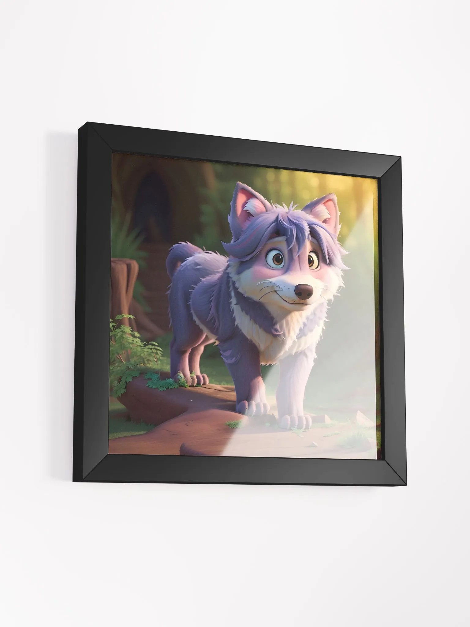 Endangered Species - Mexico - Mexican Wolf Eco-Friendly Ayous Wood Framed Poster product image (3)