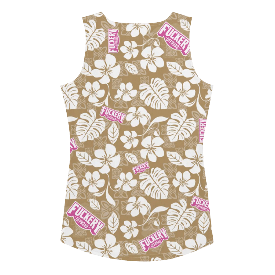 Ladies Fuckey Offroad Tank Top - Tan/Pink product image (3)
