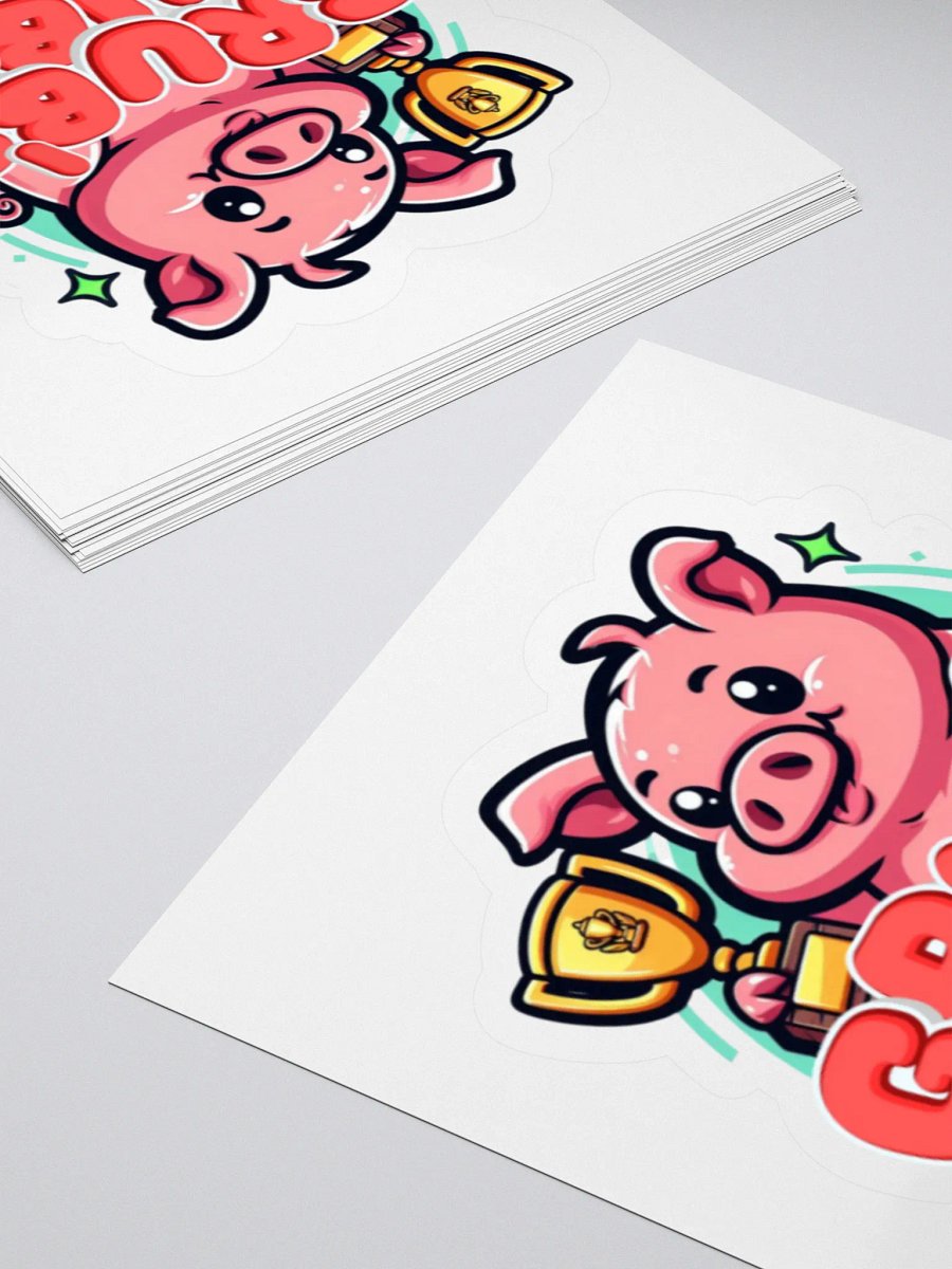 GRUB'S DUBS Trophy Pig Kiss Cut Stickers product image (13)