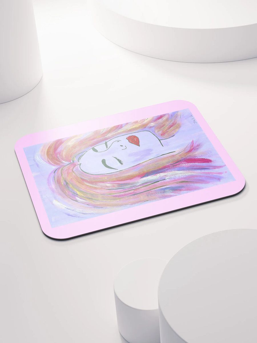 Dreaming Girl - (art by Dina R.) - acrylic painting picture - Classic Mouse Pad product image (4)
