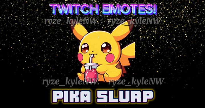Twitch Emote PIKA SLURP product image (1)