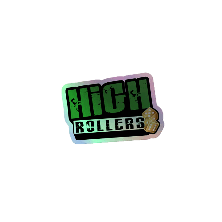 BTW High Rollers holographic stickers product image (1)
