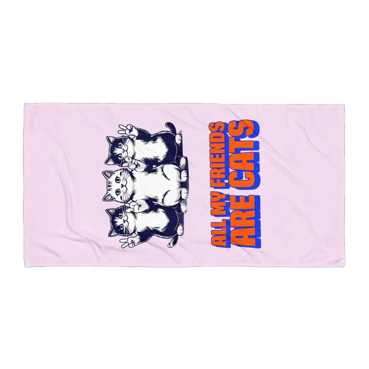 all my friends are cats towel product image (1)