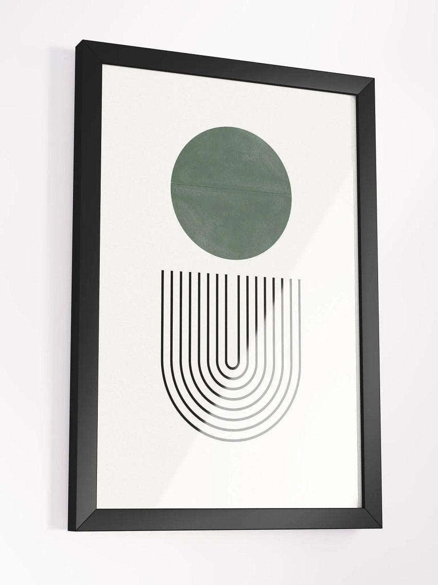 Symmetry in Green Framed Poster |Modern Art for a Fresh Perspective product image (5)