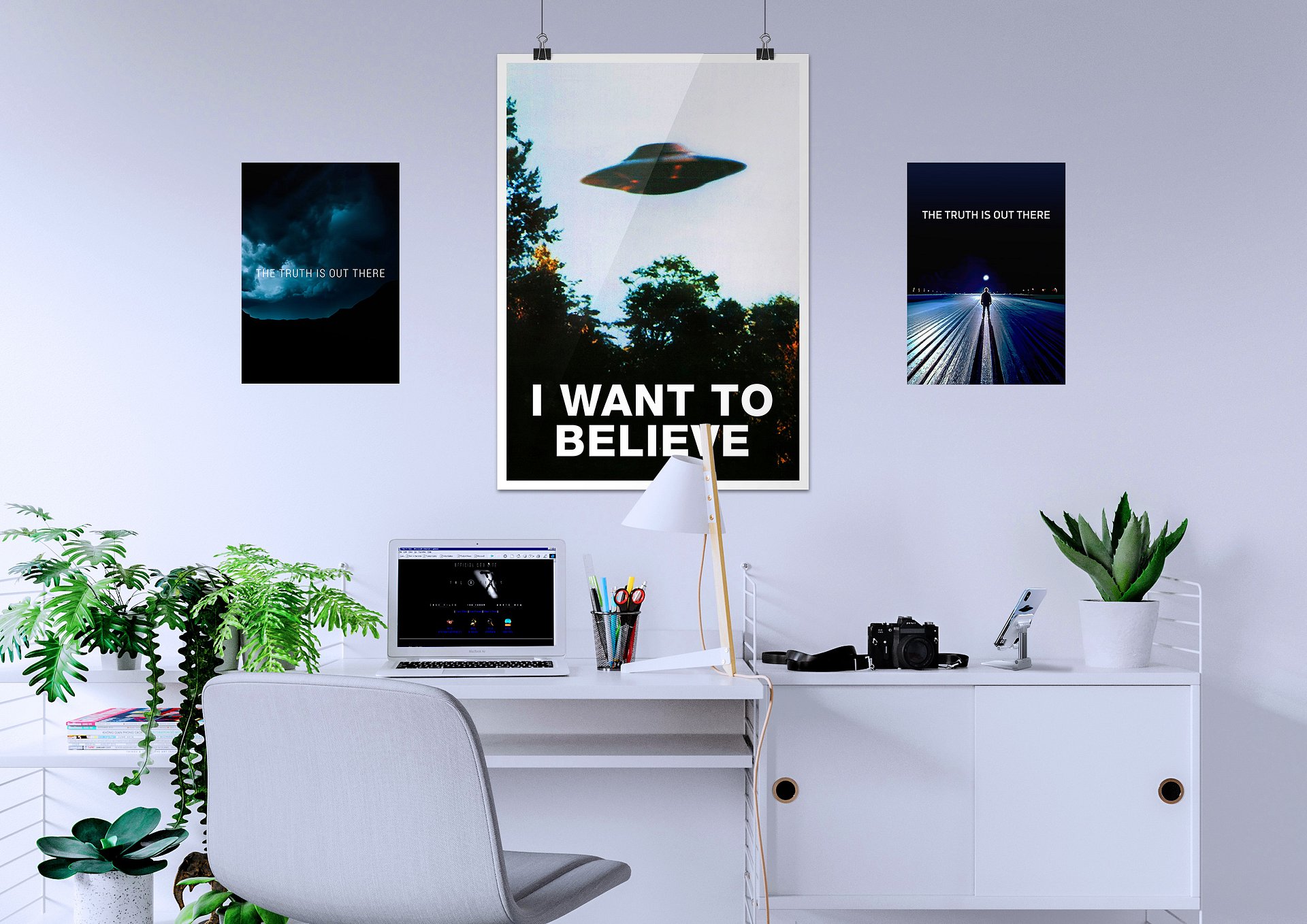 The Truth is Out There S01E01 / The X-Files poster — sci-fi poster, movie poster, space art print product image (4)