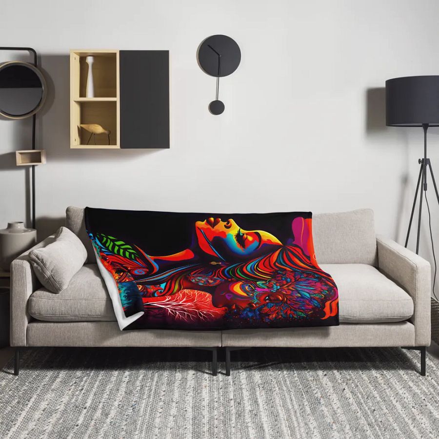 African Art Design Art of Africa Throw Blanket product image (3)