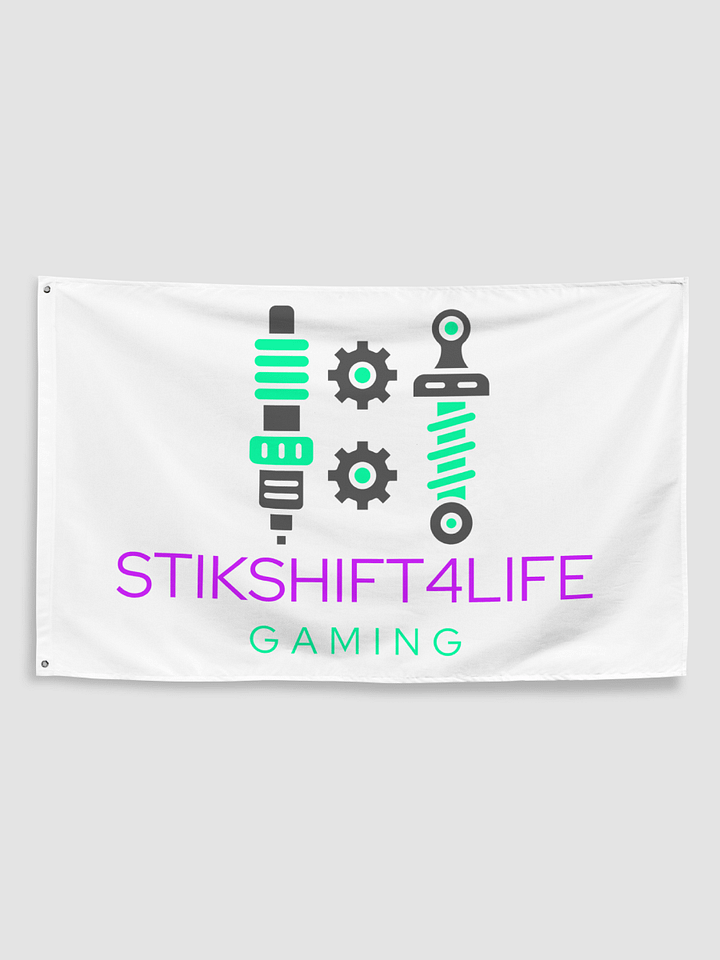 White SS4L Logo Flag product image (2)