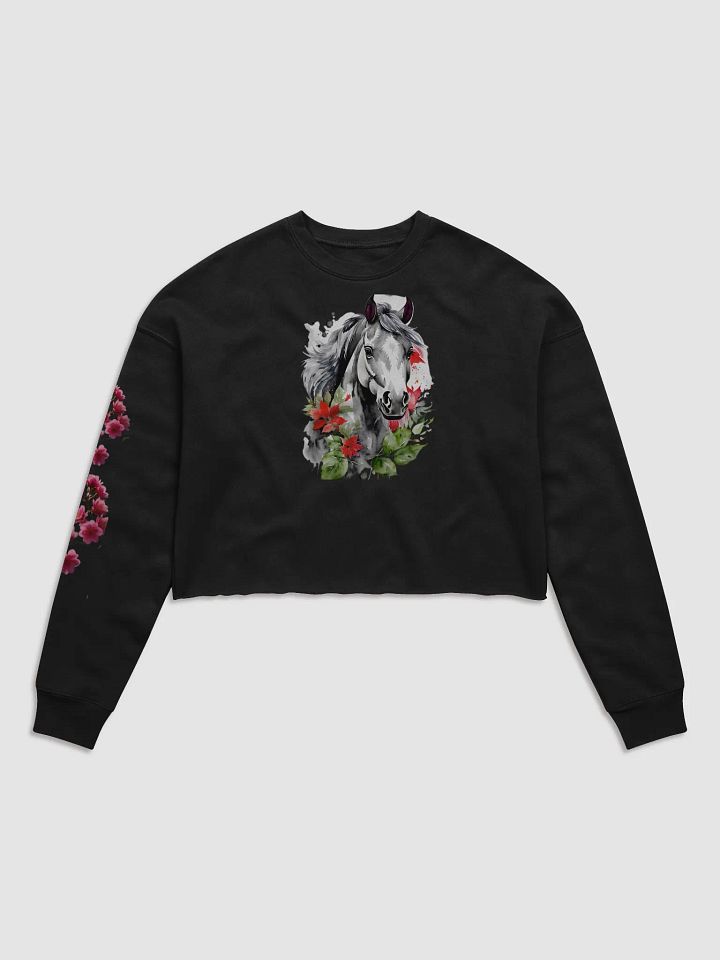 Petals in Pink Crop Sweatshirt product image (1)