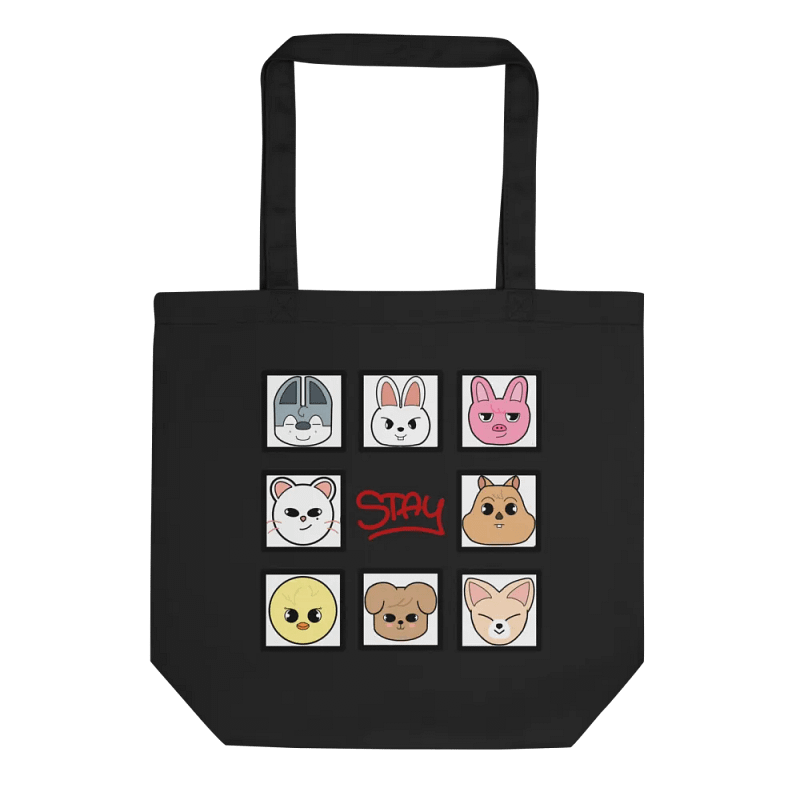 OT8 skzoo tiles and stay logo tote bag