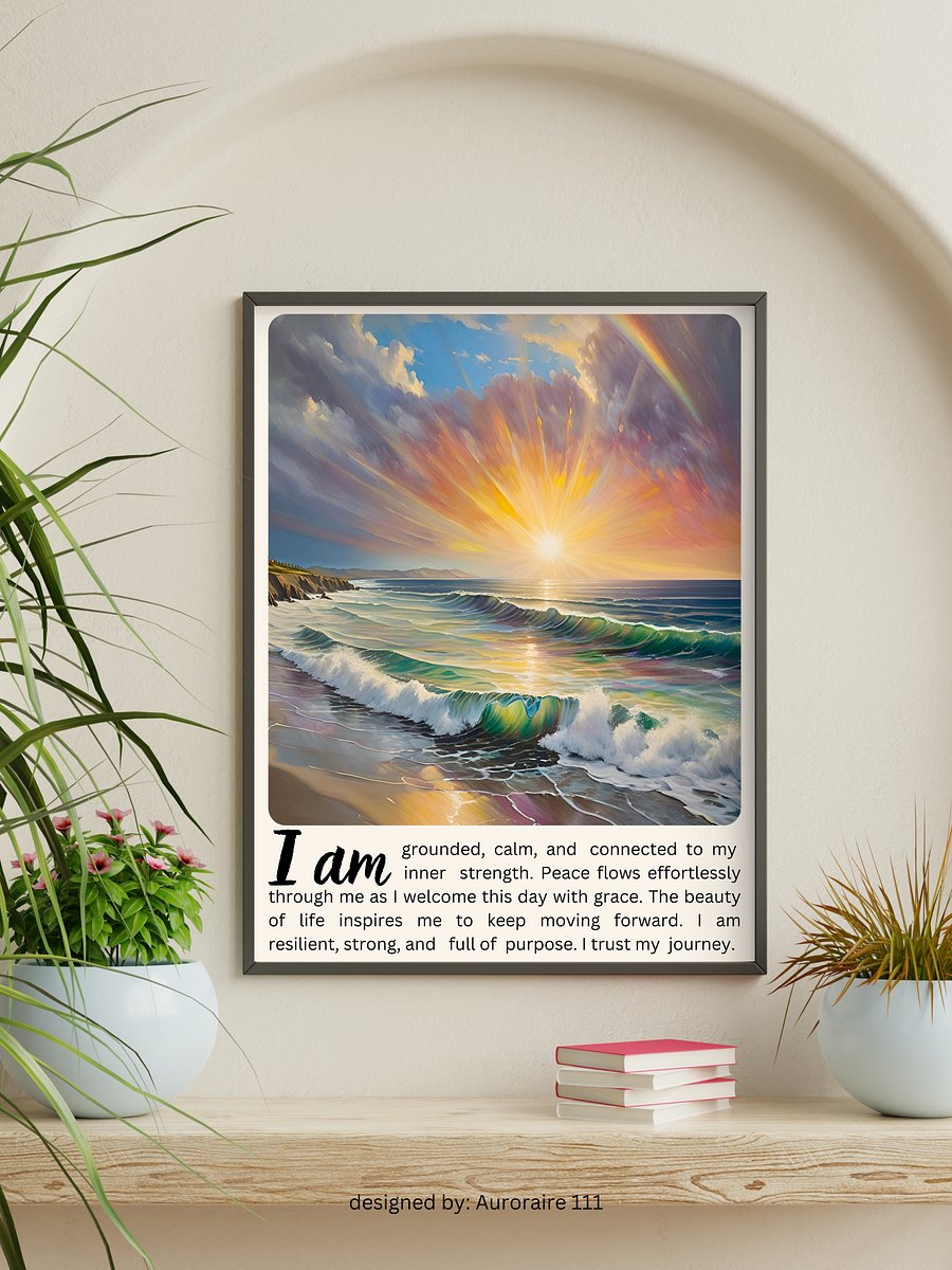 'I AM' Affirmation - Printable Wall Art | Digital Poster Download | Multiple Sizes Included product image (6)