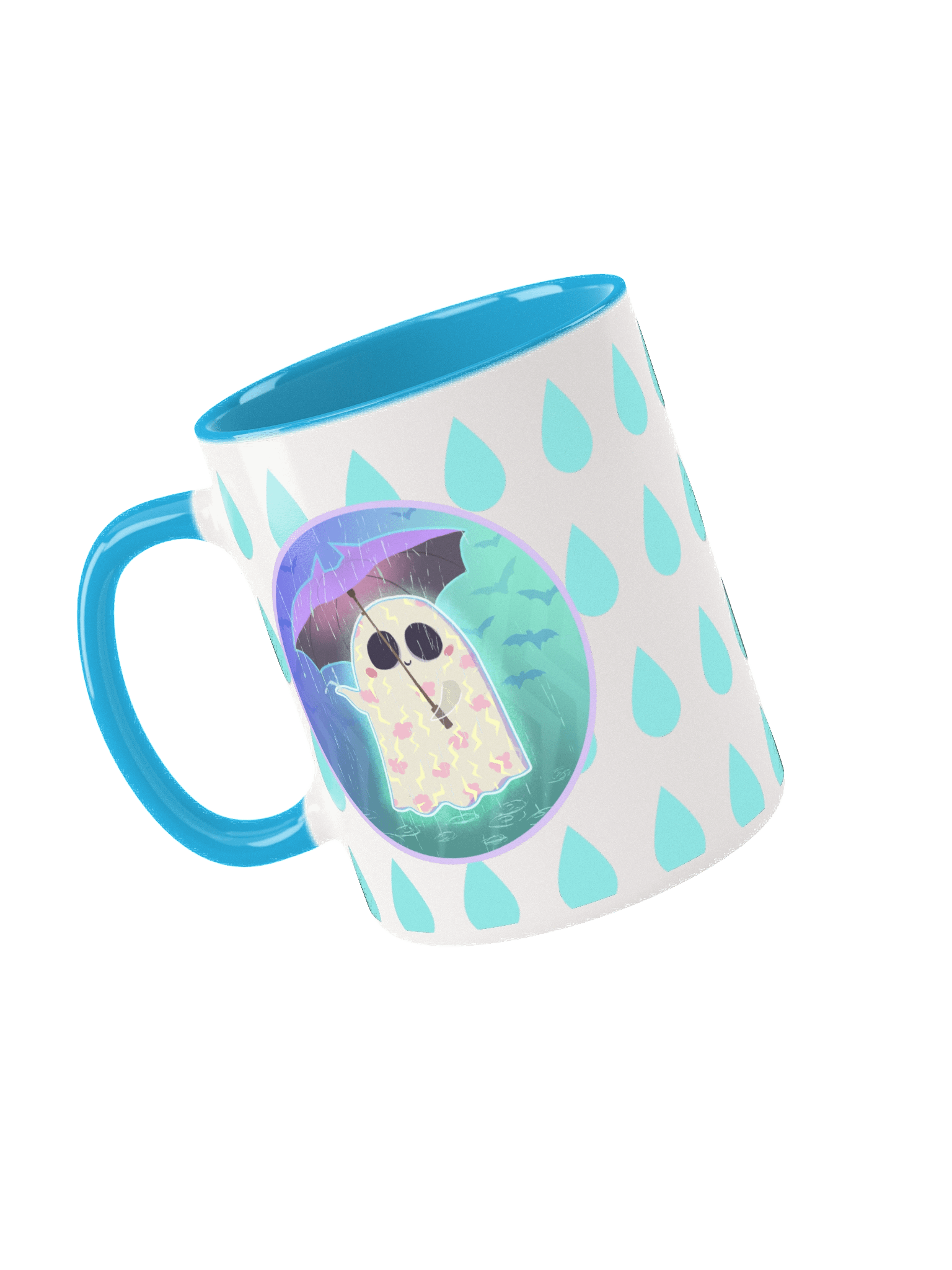 Pastel Little Ghost in the Rain - Ceramic Mug product image (14)